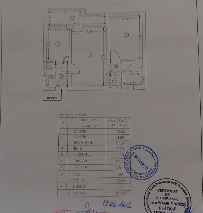 Apartament 2 camere TITAN 
